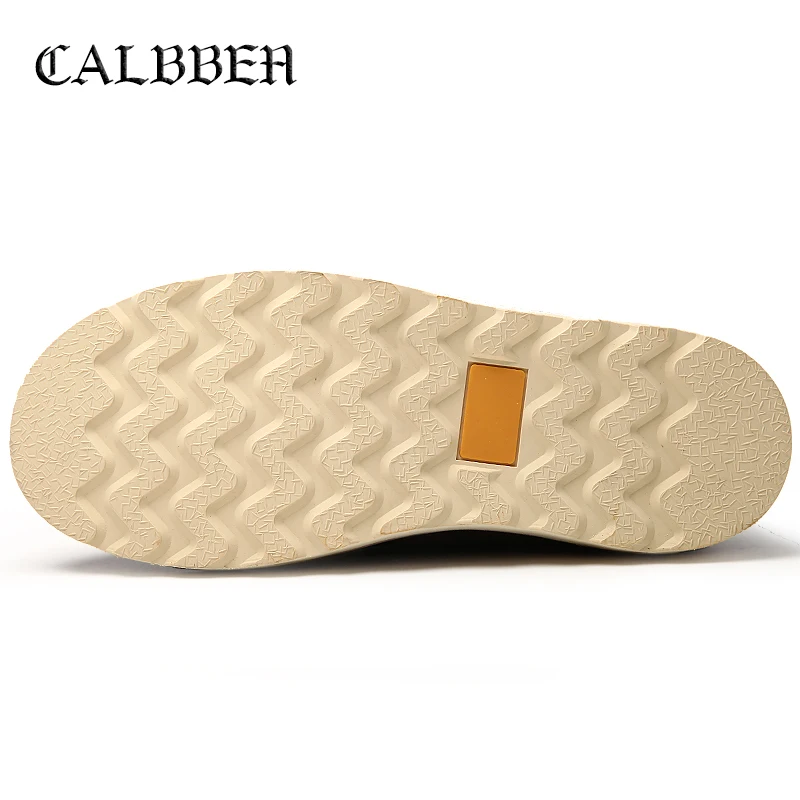 CALBBEN/высококачественные зимние ботинки мужские уличные теплые на плоской