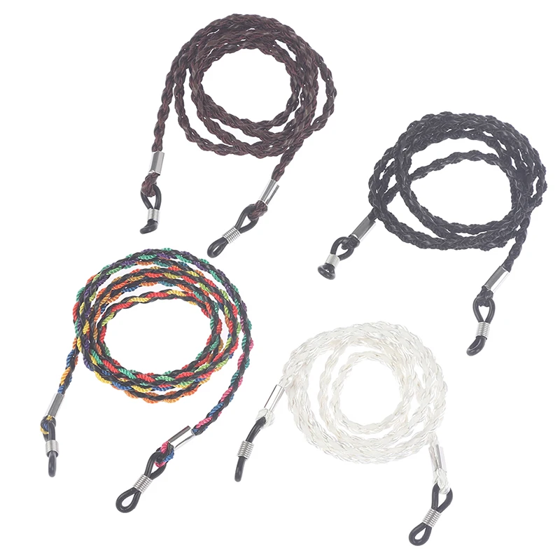 

Thick Twist Sunglasses Leather Rope Chain Eyewear Braided Glasses Lanyard Strap Outdoor Sports Non-slip Eyeglass Accessories