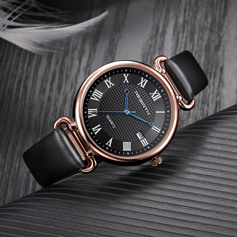 

New Quartz Movement High Quality Women Genuine Leathe Waterproof Ladies Watch Dropshipping