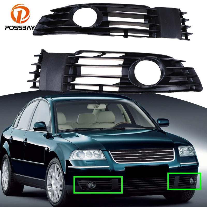 Решетка переднего бампера автомобиля POSSBAY противотуманные фары накладки