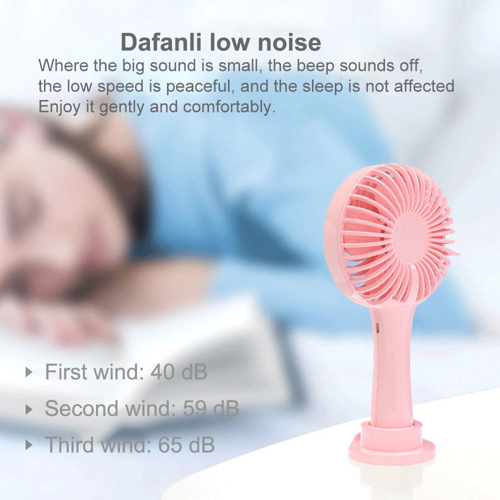 Летний кулер портативный вентилятор ручной USB перезаряжаемый Мини Складной для