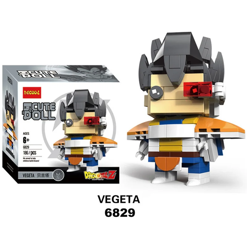 Драконий жемчуг Z кирпичи игрушки супер Вегета Сон Гоку Saiya сотовый криллин