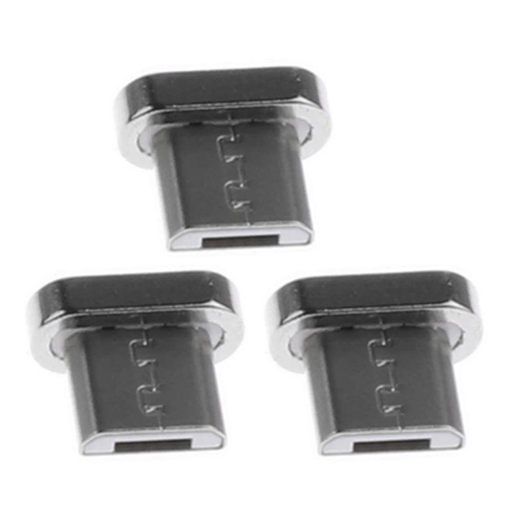 3 шт./компл. для микро-флеш-накопителя USB наконечник конвертировать Штепсель для телефонов на базе Android с Bluetooth Магнитный Micro USB разъем Micro USB адаптер
