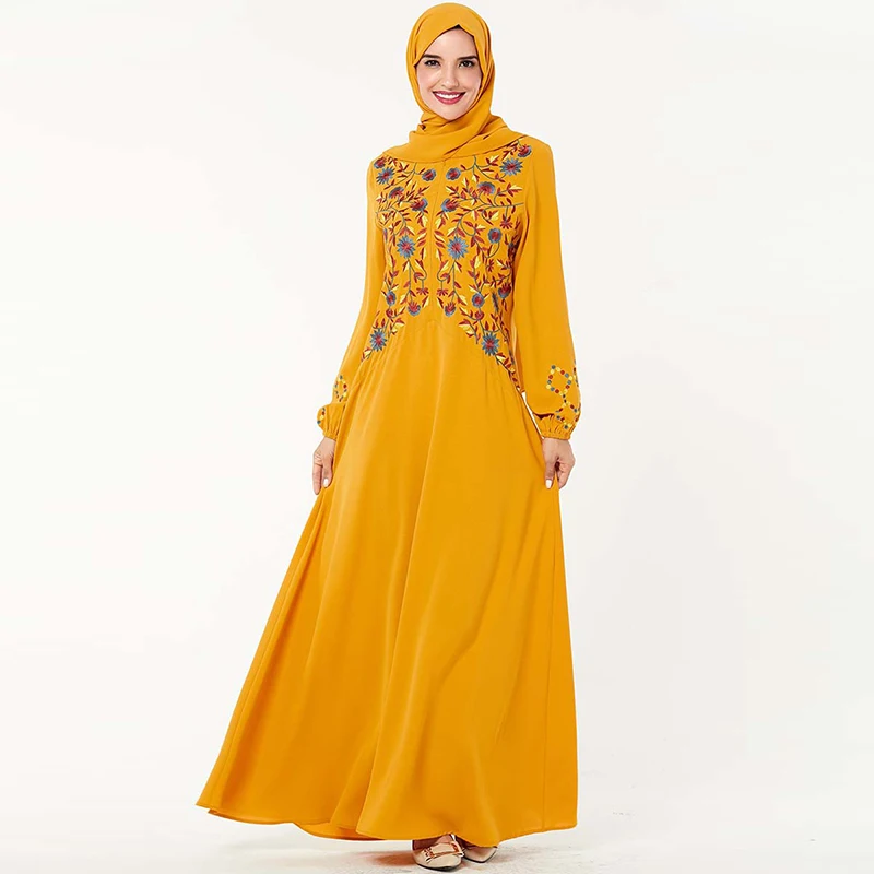 Abaya Kaftan Дубайский хиджаб мусульманское платье мусульманская европейская одежда