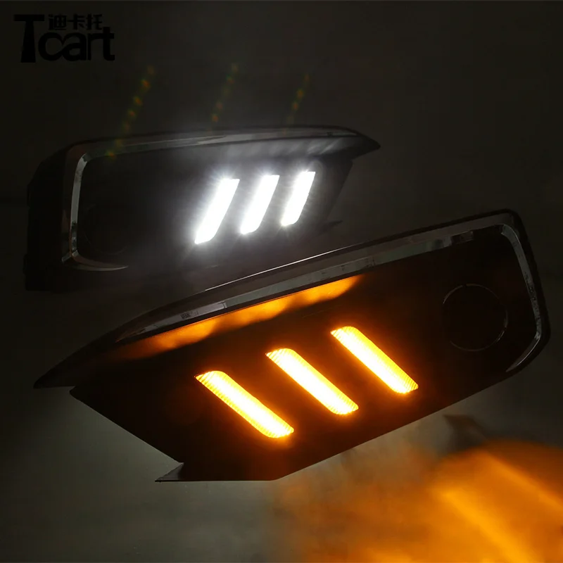 Tcart для Honda Civic 2018 2019 12V светодиодные дневные ходовые огни дневного светильник