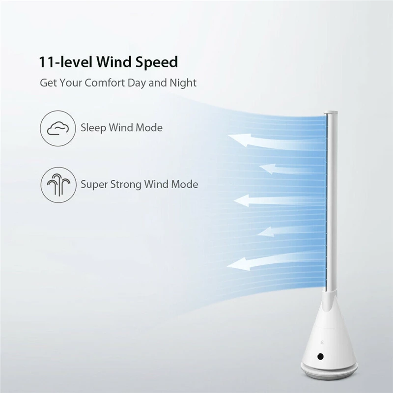 Rosou SS4 Интеллектуальный Leafless вентилятор с ножкой Mijia приложение управление 11