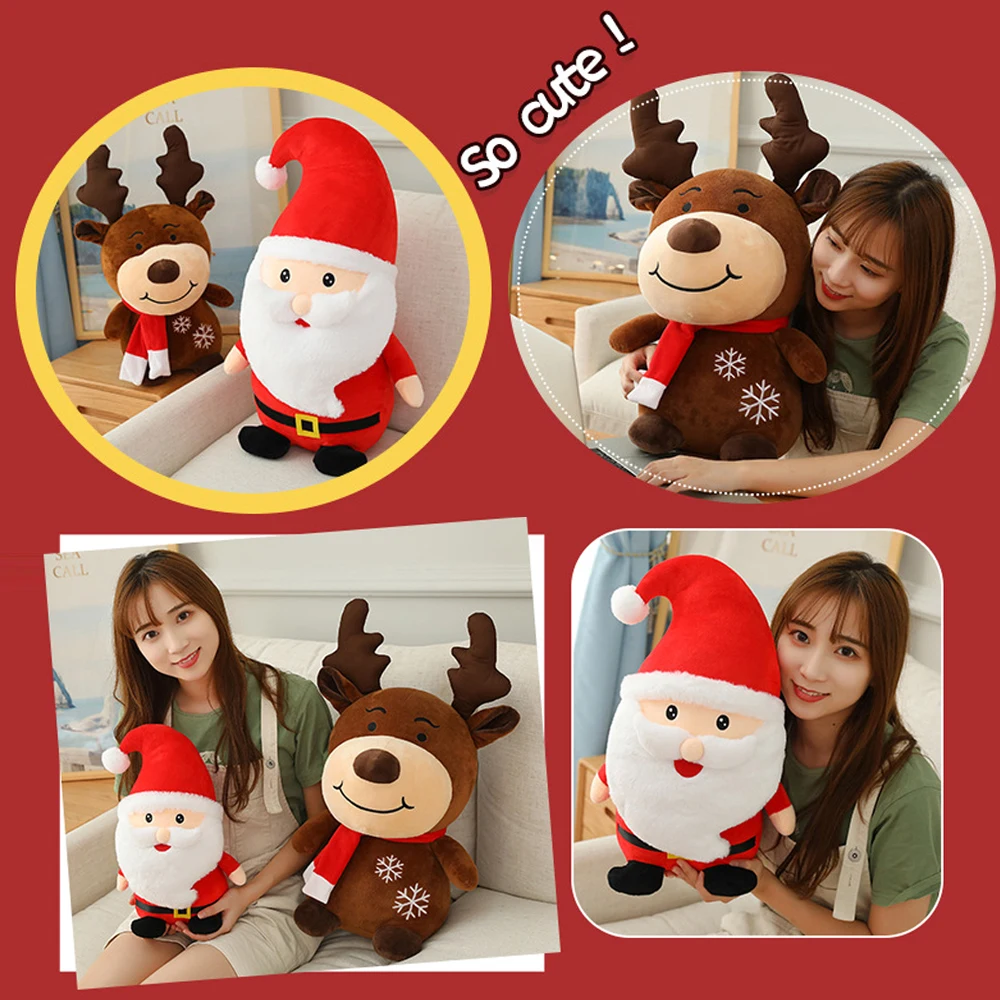 

Christmas Decorative Santa Claus Elk Doll Merry Christmas Decor Christmas gift doll new Year's gift Home Decoration Elk Doll