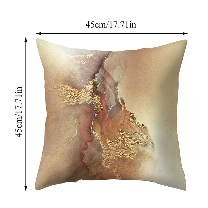 

Retro Marble Texture Print Art Cushion Cover Pillow Case For Sofa Car Comfortable Soft Square Throw Pillows Covers 45x45cm