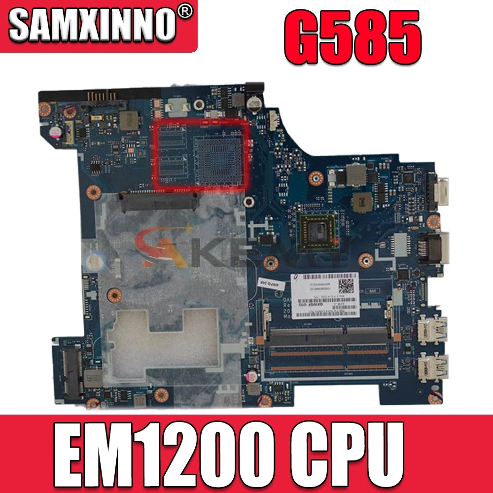 

Akemy 11S90000582 laptop motherboard for lenovo ideapad G585 N585 QAWGE LA-8681P EM1200 DDR3 free shipping