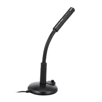 adjustable usb desktop microphone plug play omnidirectional pc laptop computer mic for conference call voice recording
