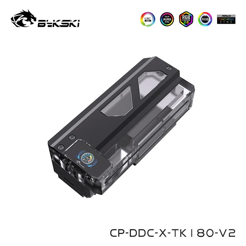 

Bykski PC Water Cooling Square Water Tank ,Transparent ,Acrylic +Alimunum Reservoir ,Compatible DDC pump ,G1/4 CP-DDC-X-TK180-V2