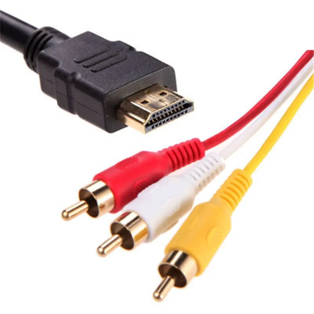 Аудио-и видеокабель HDMI-совместимый с AV на 3RCA красный желтый и белый RCA