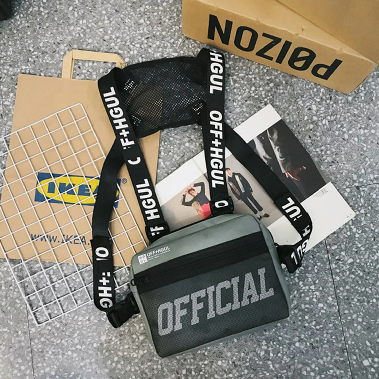 AELFRIC уличная одежда тактический жилет стиль хип-хоп стандартная сумка для мужчин