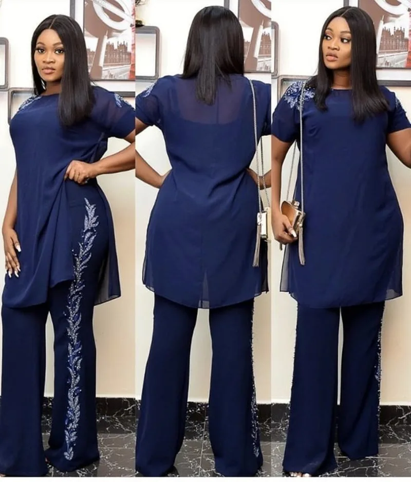 2 из двух частей комплект для женщин в африканском стиле летняя одежда Модных