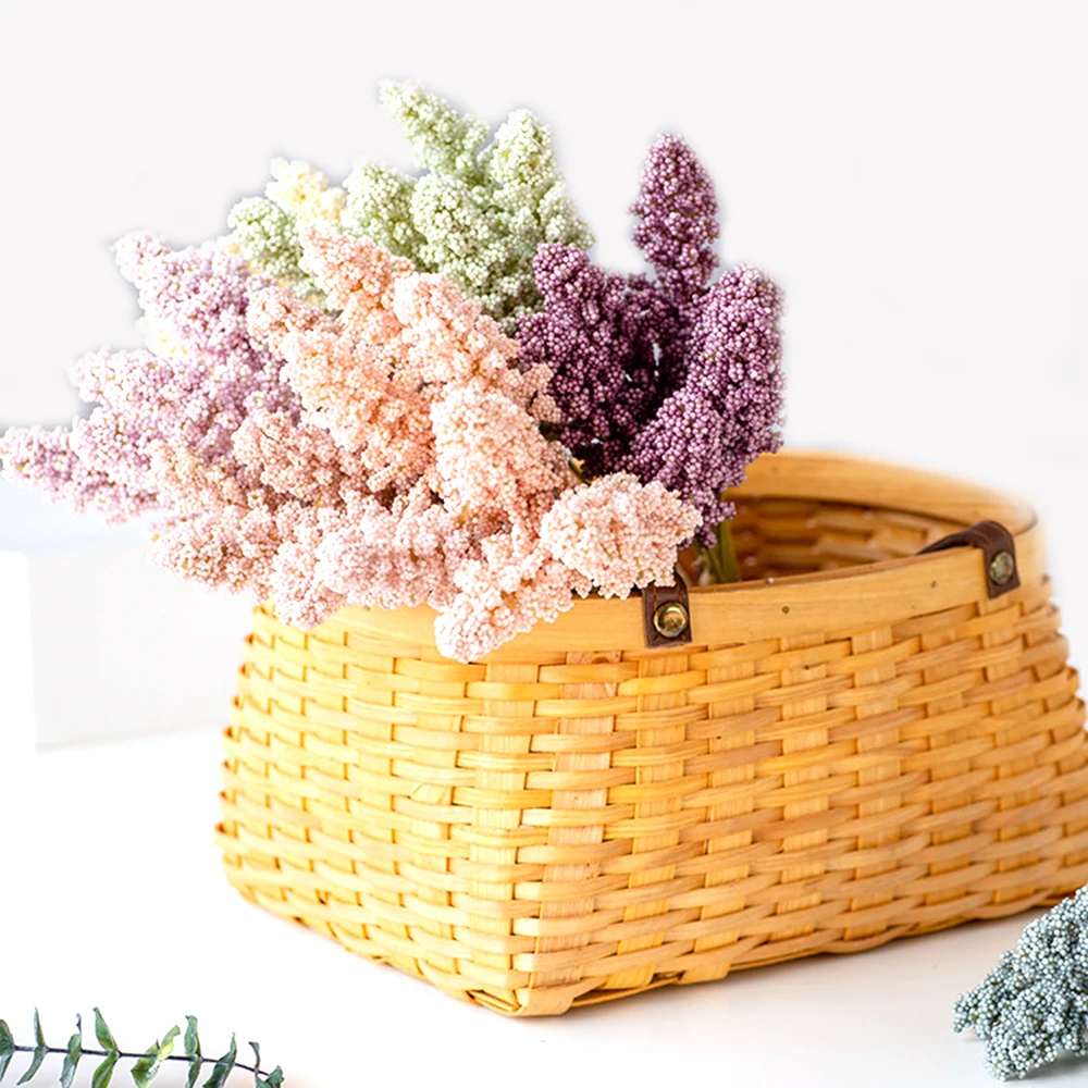 2019 маленький свежий с травой искусственный цветок уха шелковые искусственные