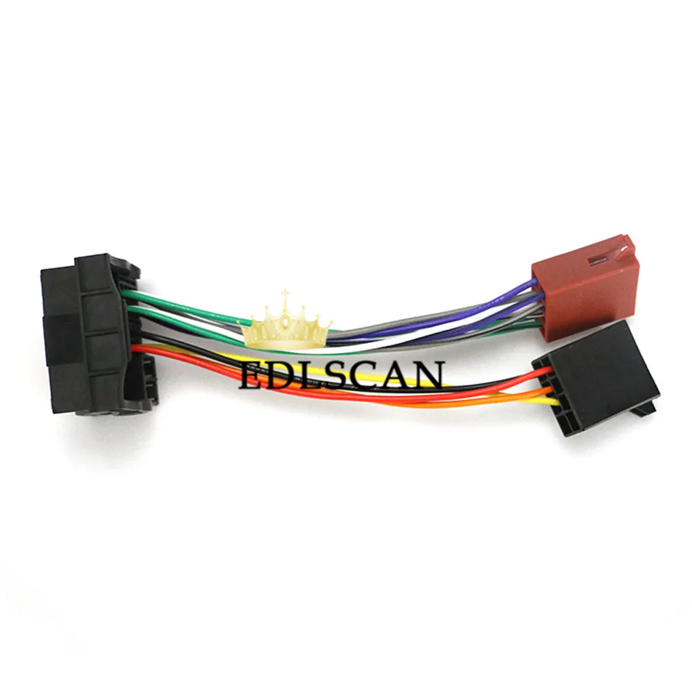 Автомобильный радиоразъем EDLSCAN для Volvo 2002 + переходник радиоприемника жгуты