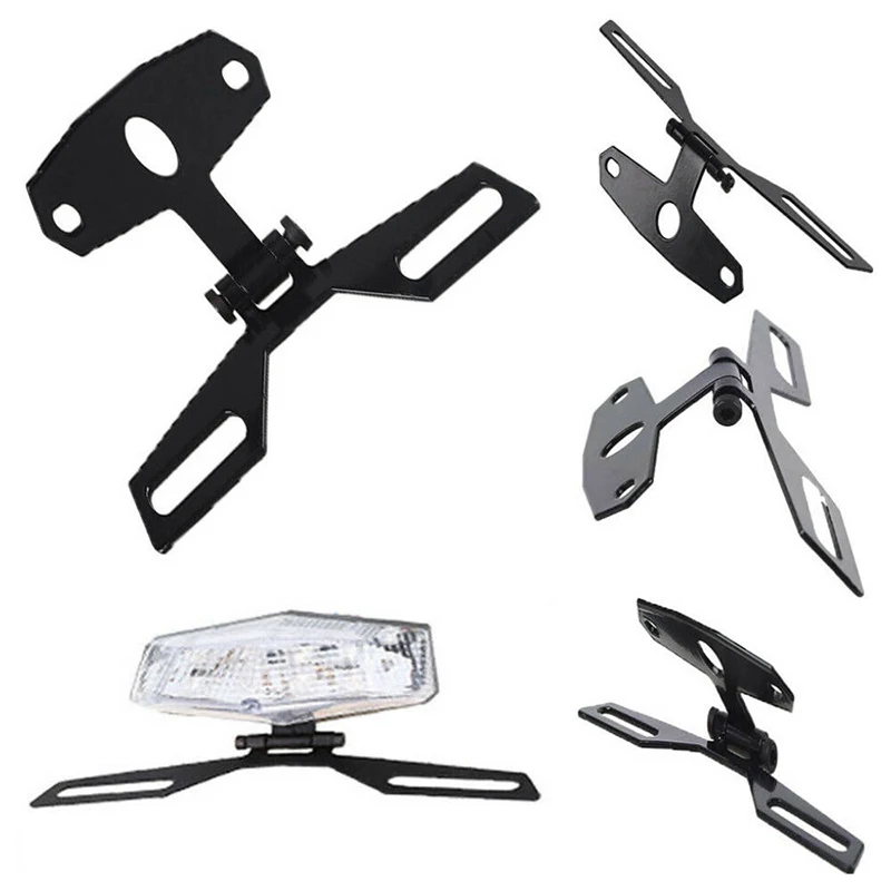 Алюминиевый сплав Мотоцикл ATV номерной знак держатель светодиодный задний