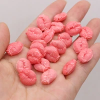 hot sale natural coral pisces shape beads with holes for jewelry charms pendant making diy necklace earrings accessories