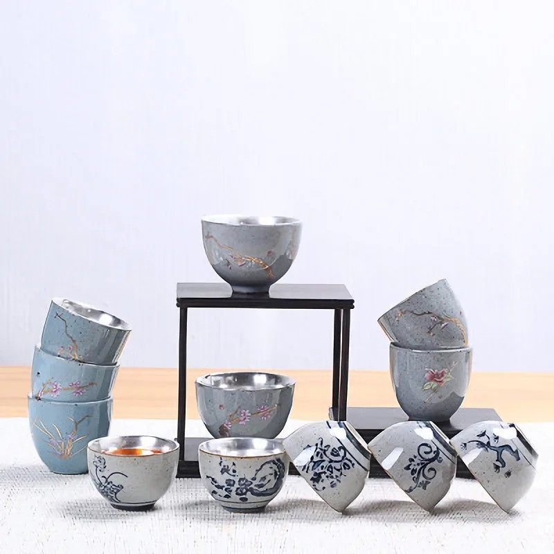 Винтажная чайная чашка в японском стиле ретро для чая с животными маленькая