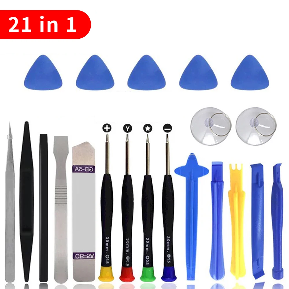 

21in1 Mobile Phone Repair Tool Kit Spudger Pry Opening Tool Screwdriver Kit for Samsung Huawei Honor Xiaomi Redmi OnePlus