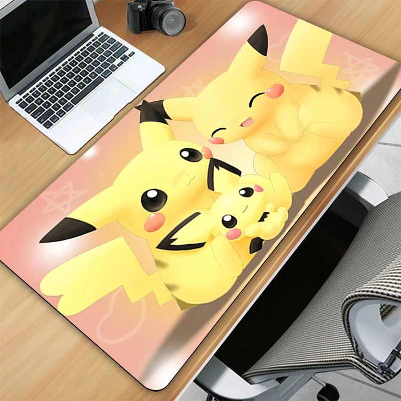 

Pokemon Keyboard Pad Gaming Mouse Mat Computer Table Pads Gamer Desk Carpet and Mause Mats Big Mousepepad Led Extended pad Pc 3d