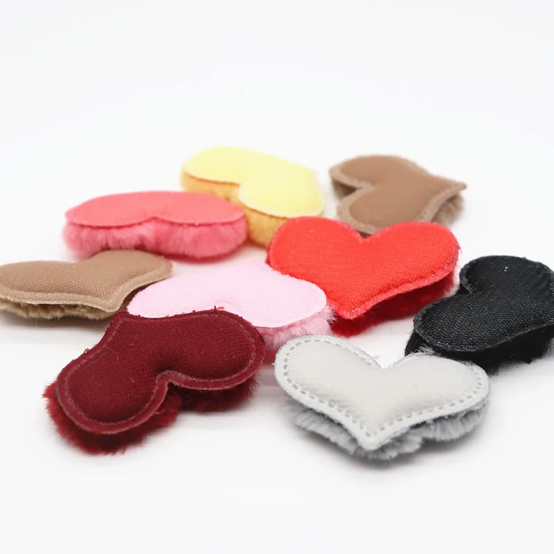 9 шт. плюшевые нашивки для волос в форме сердца | Дом и сад