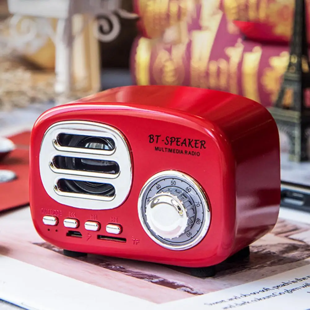 Bluetooth-колонка в ретро-стиле с поддержкой TF-карты ABS | Электроника