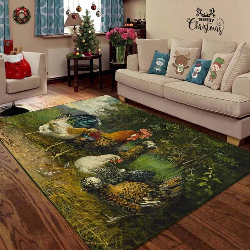 Ковер на петух Полиэстеровые коврики для спальни зоны роскошные ковровые
