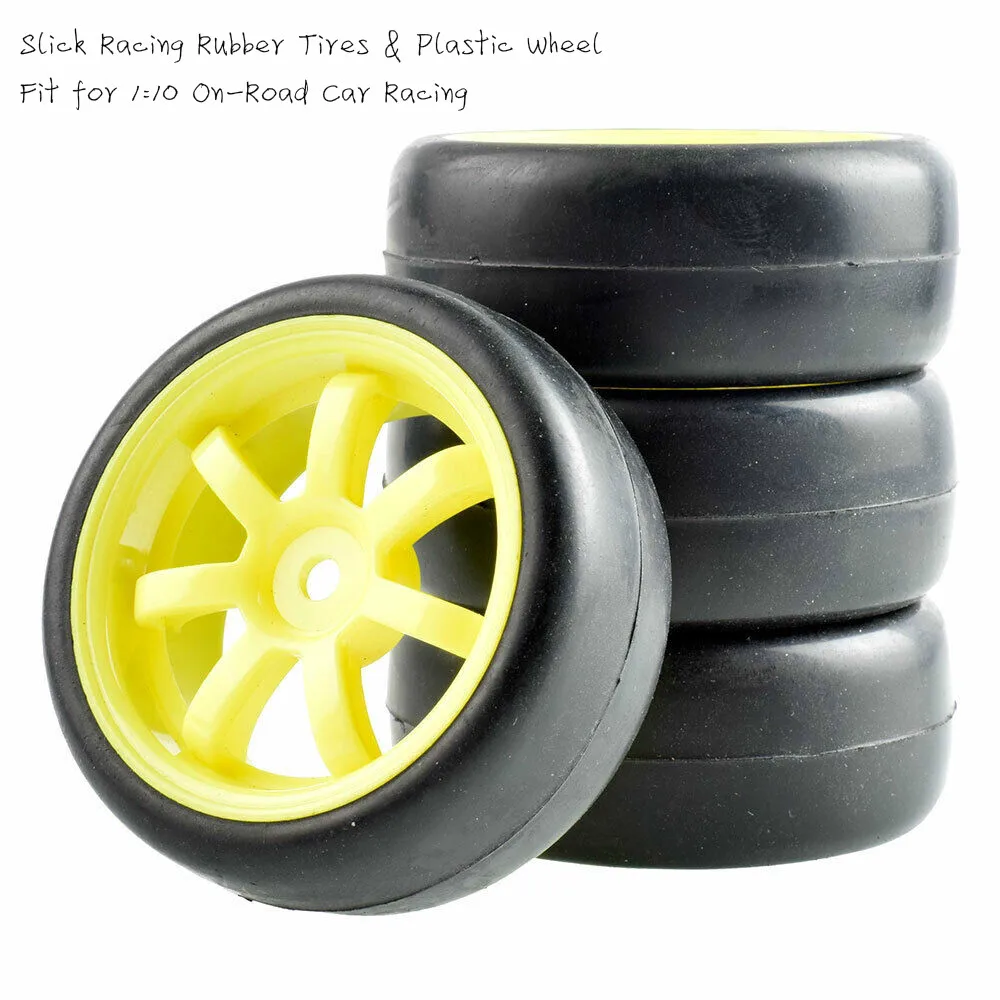 Шины и комплекты колес RC 9005-6018 Slick для HSP HPI 1/10 туристский автомобиль 1:10 | Игрушки