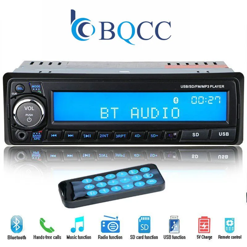1 Din Авторадио 12 в Bluetooth USB/SD/AUX MP3 плеер Радио Стерео Audios FM Handsfree|MP3-плеер для авто| |