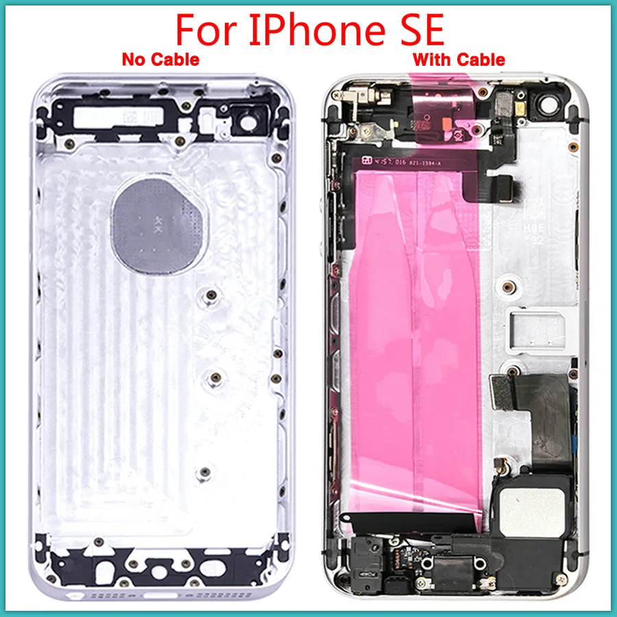 Высокое качество оригинал для IPhone SE задняя крышка батареи с гибким кабелем +