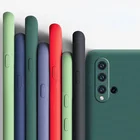 Чехол для Huawei Nova 5T, чехол для Nova 9, 8 Pro, 8i, 7i, 7, 6 SE, 5, 4, 3, 3i, мягкий жидкий силиконовый чехол-бампер для телефона, цветная задняя крышка, Nova 5T