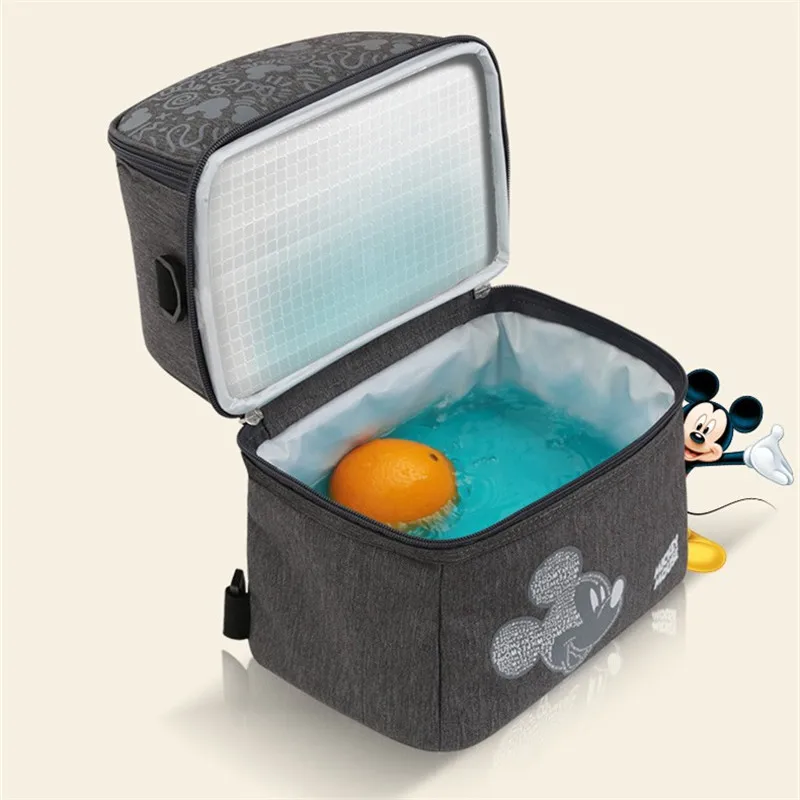 Сумка для подгузников Disney с Микки и Минни вместительный Теплоизоляционный