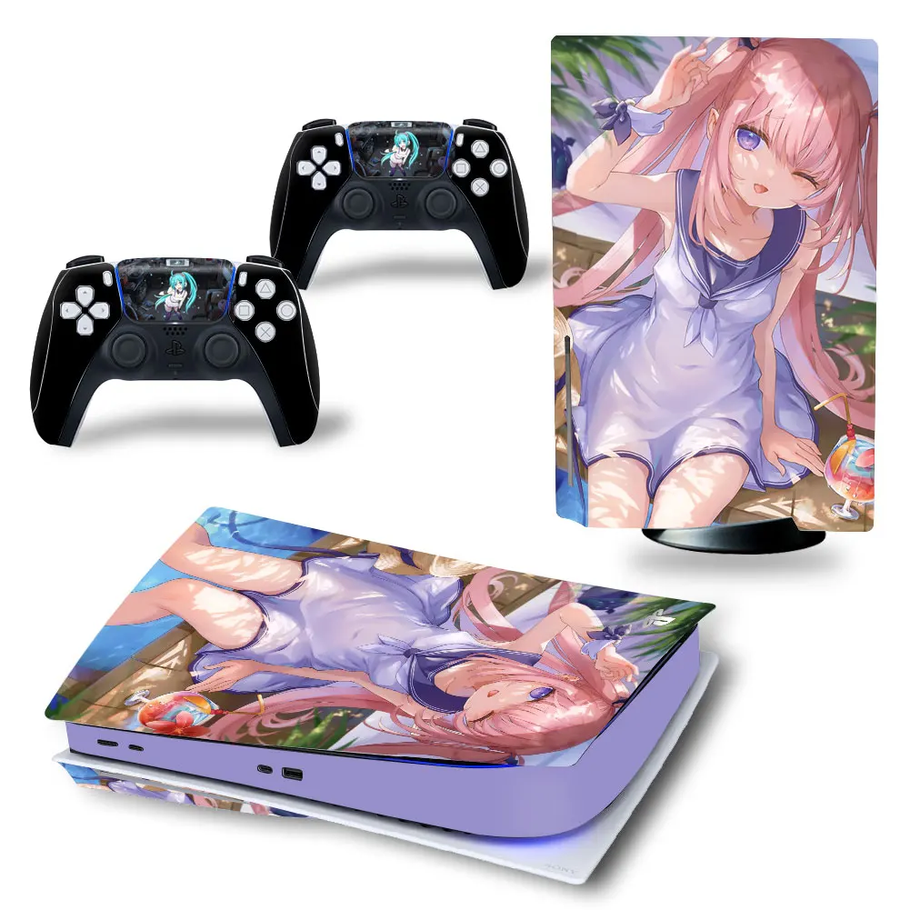 

Наклейка для консоли PlayStation 5 и 2 контроллера PS5