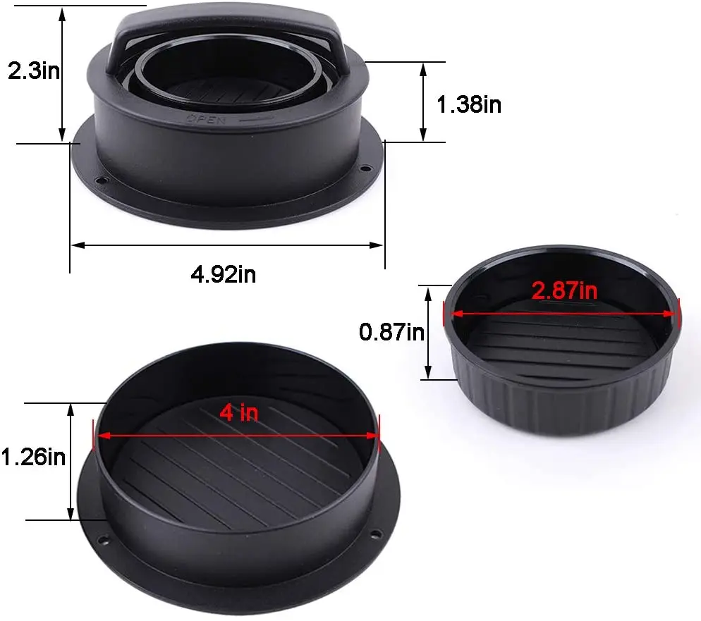 

Round Burger Minced Meat Pie Non-stick Cook Meat Patties Minced Meat Mold Beef Barbecue Burger Mold Making Tool