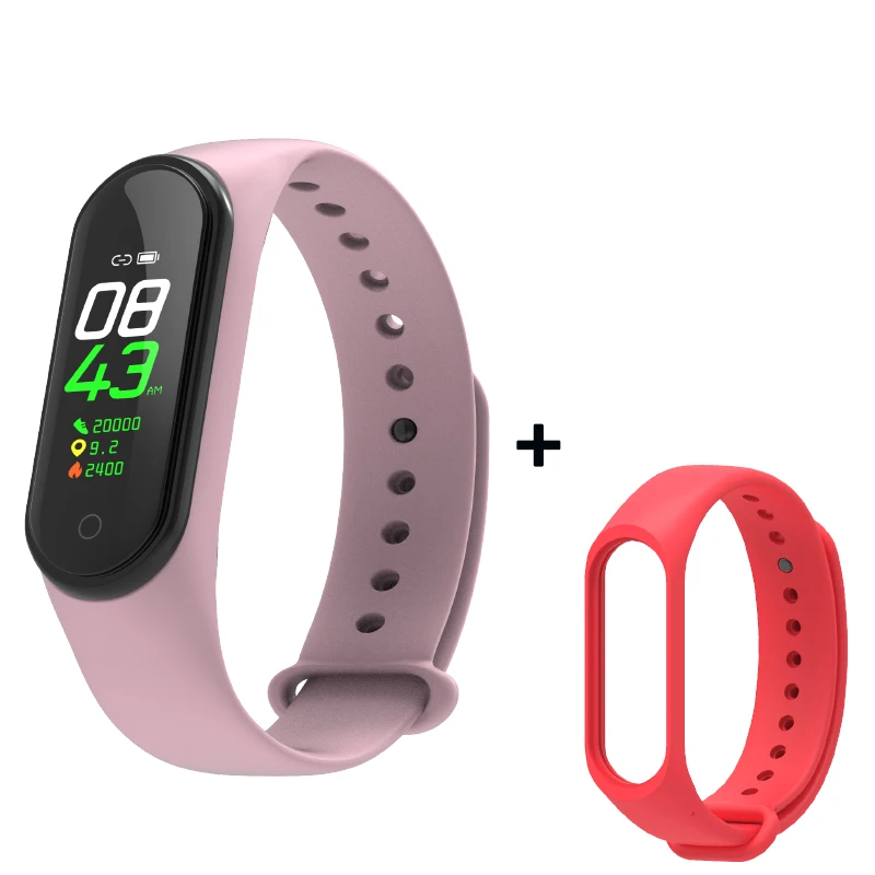 As shown32 Smart Fitness Bracelet M4 Tracker Waterproof Pedometer Blood Pressure Watch Support Multi-Languauge Wristband For Men Women Kids - Цвет: As shown32