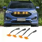 Новый для Ford Edge 2019-21 Передняя Решетка Светодиодный светильник Raptor Стиль гриль Накладка 4pcscar аксессуары
