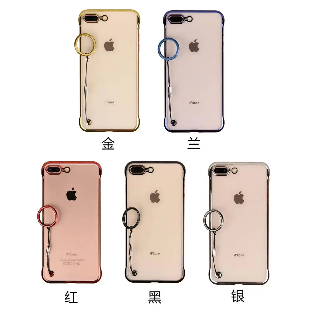 Роскошные безрамные металлические прозрачные чехлы для телефонов iPhone 11 Pro Max XS XR 8