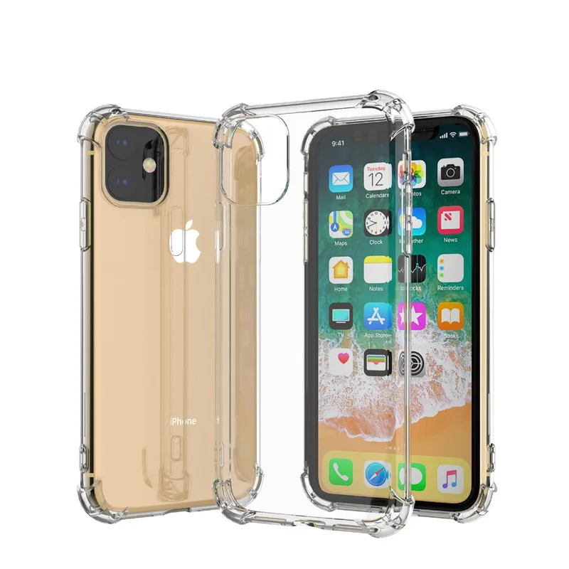 Shockproof Clear Soft Phone Case On the for iPhone X XS Max XR 6 s 6S 7 8 Plus 5 5S 11 Pro Silicone Luxury Cases Back Cover |