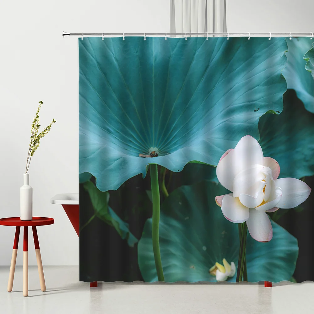 Весенние шторы для душа с цветами украшение ванны из чистой белой текстуры