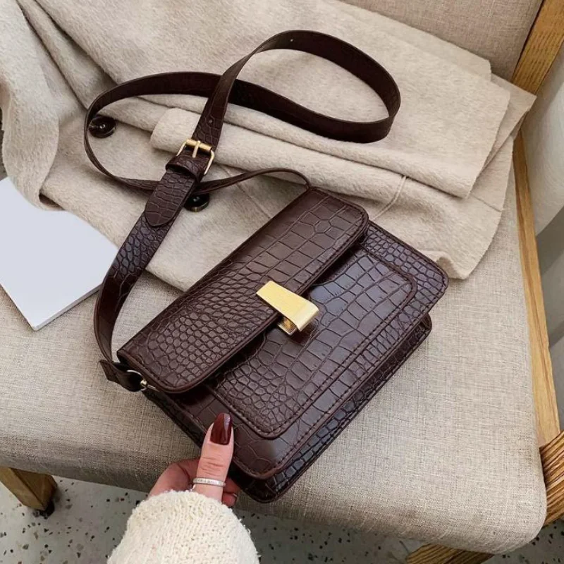 

Bolsa Mujer Bags For Women 2019 Luxury Handbags Women Bags Designer Crocodile Pattern Leather Shoulder Messenger Bag sac a main