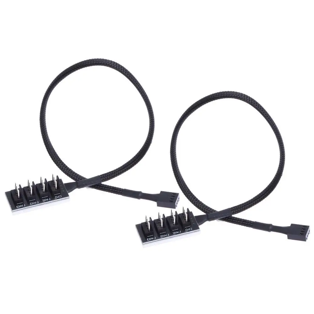 

1 To 5 4-Pin TX4 PWM CPU Cooling Fan/Case Splitter Adapter Braided Power Cable Hub Splitter Adapter 39.5cm Z07 Drop Ship