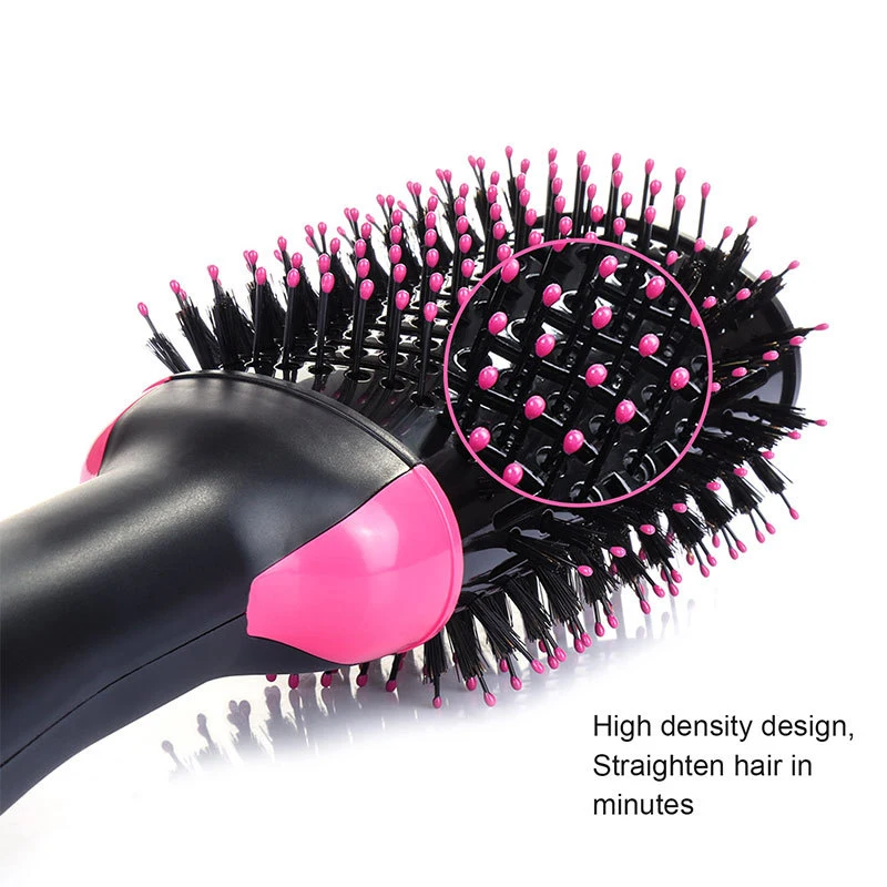 

1 Step Hair Dryer &Volumizer Salon Hot Air Paddle Styling Brush Negative Ion Generator Hair Straightener Curler Hair Styler Comb