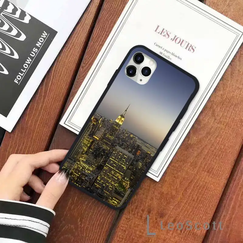 

NYC NEW YORK city Phone Case for iPhone 11 12 pro XS MAX 8 7 6 6S Plus X 5S SE 2020 XR Soft Silicone Shell Cover Funda