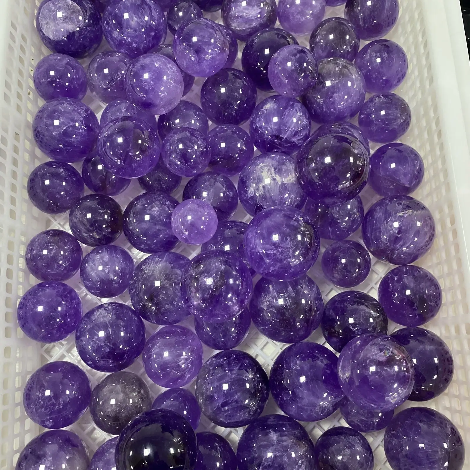 

1pc Wholesale beautiful Natural Purple crystal ball quartz reiki Healing stone