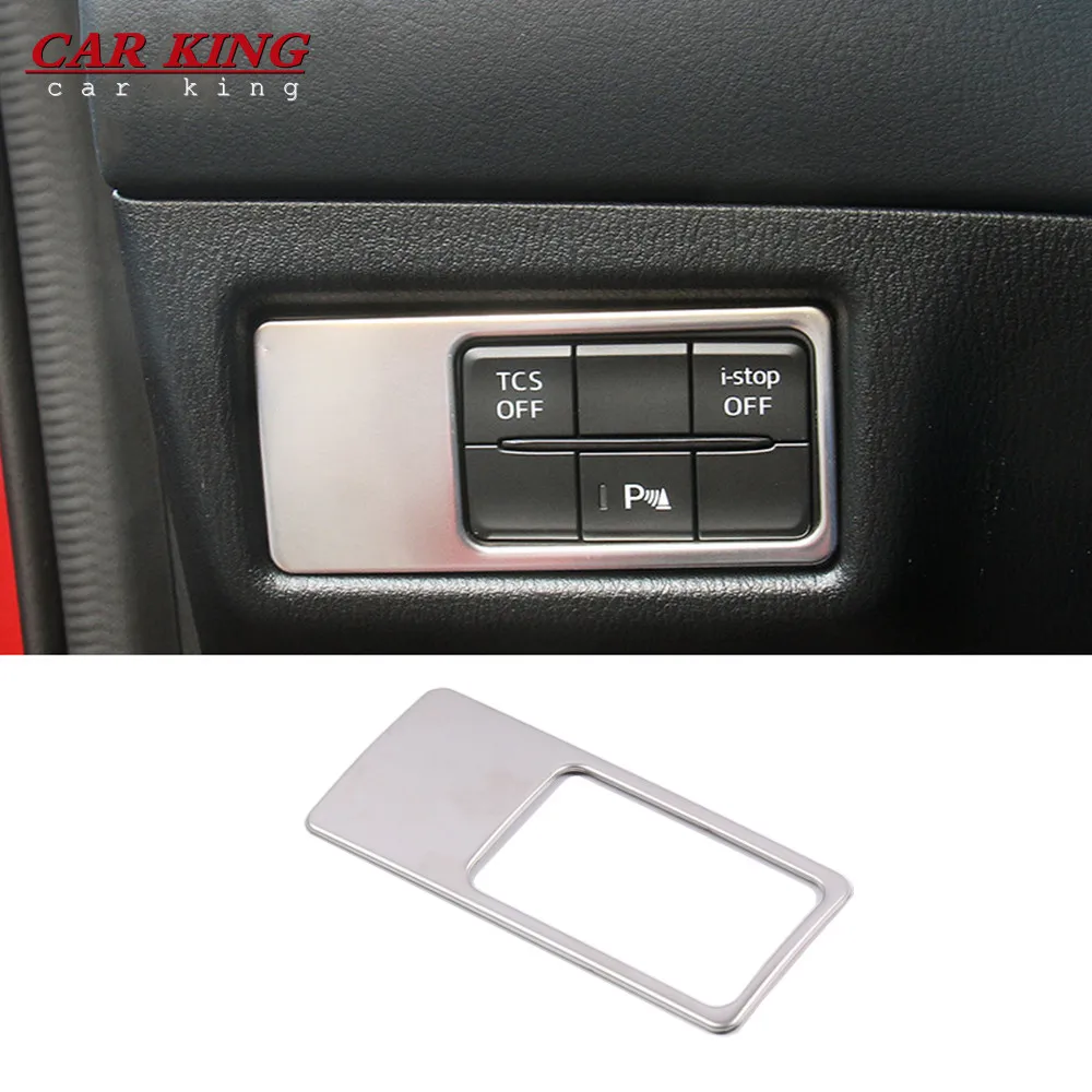 

For Mazda CX-5 CX5 2017+ Car Head Lamp Light Switch Headlight Adjustment Knob Panel Control Protective Trim Styling Accessories