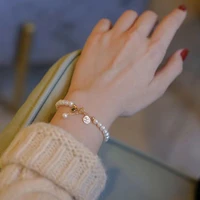fashion natural pearl bracelet niche design simple gift ins girlfriends light luxury exquisite retro bracelets for women jewelry
