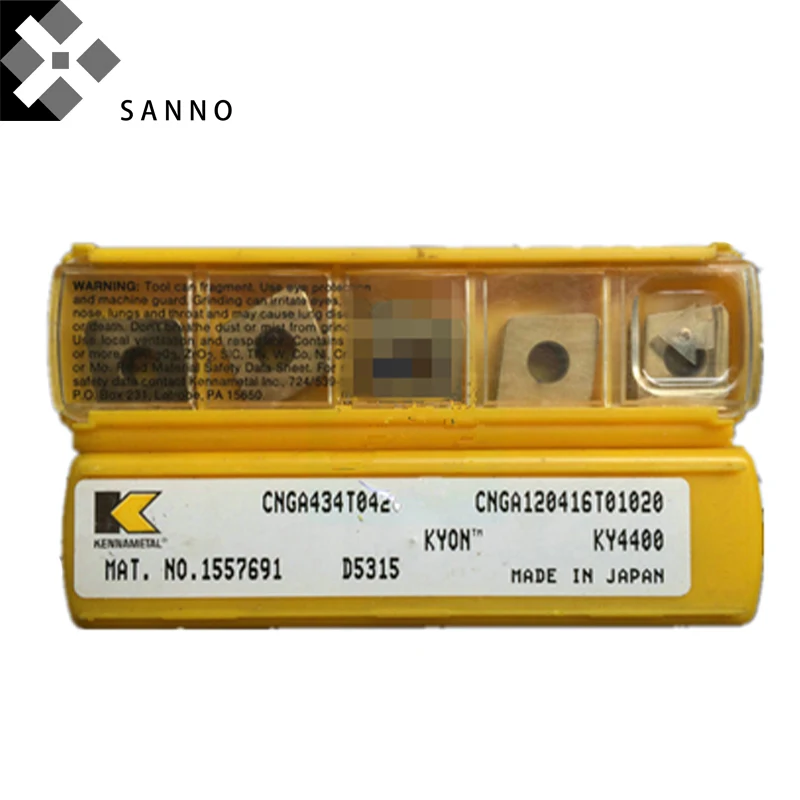 Бесплатная доставка! Токарные Вставки CNGA120416T01020 KY4400 KENNAMETAL с ЧПУ керамические