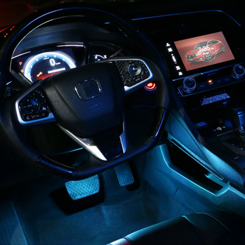 Для Honda Civic X Accord 10th CRV RW 5th 2018-2020 светодиодное освещение для внутренней атмосферы