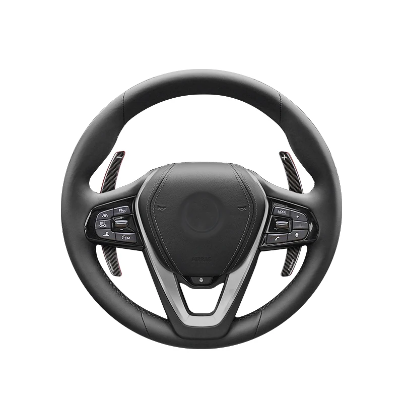 Сменное весло рулевого колеса Черное Красное углеродное волокно для BMW F30 F10 F80 F82